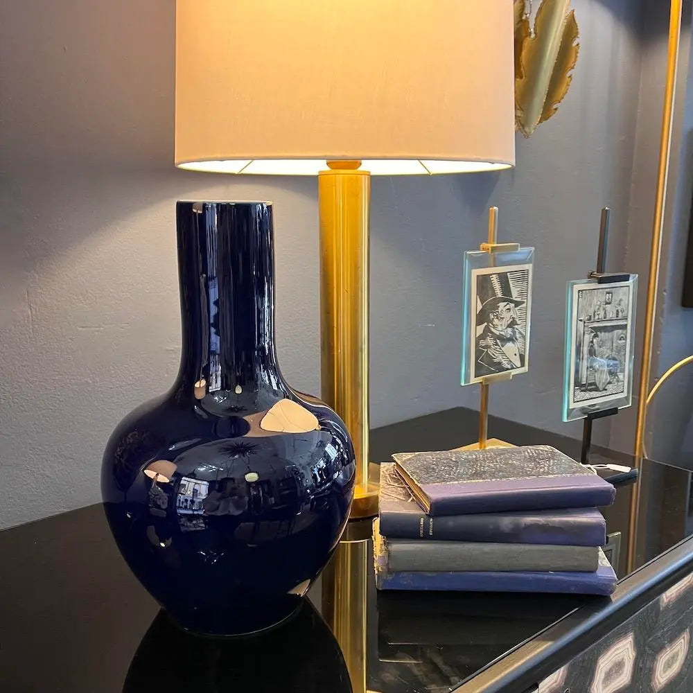 Blue Ultramarine Vase - Handcrafted Ceramic Home Decor for Living Room, Dining Table & Wedding Centerpieces | Perfect for Modern & Boho Interior Design