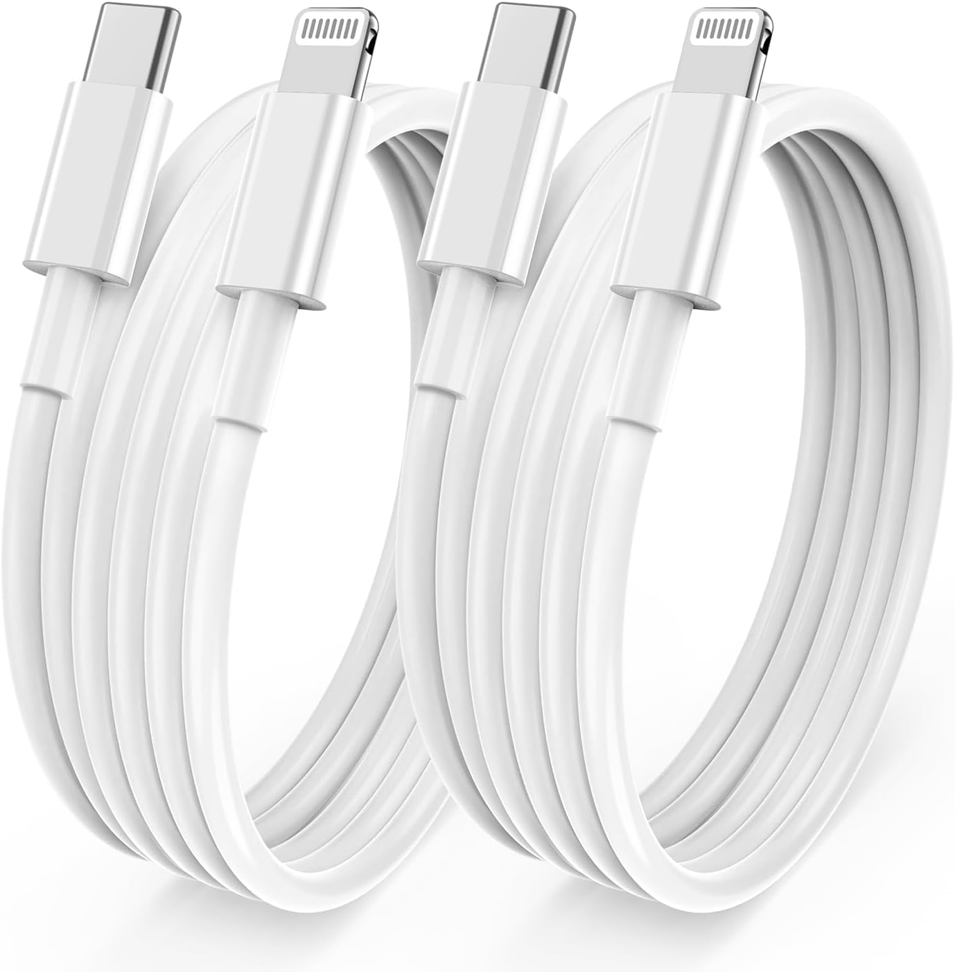 3ft iPhone Fast Charger Cable - Apple MFi Certified USB C to Lightning Cable with Quick Charge for iPhone 14/13/12/11/XS/XR & iPad - Perfect for Home, Office & Travel Charging