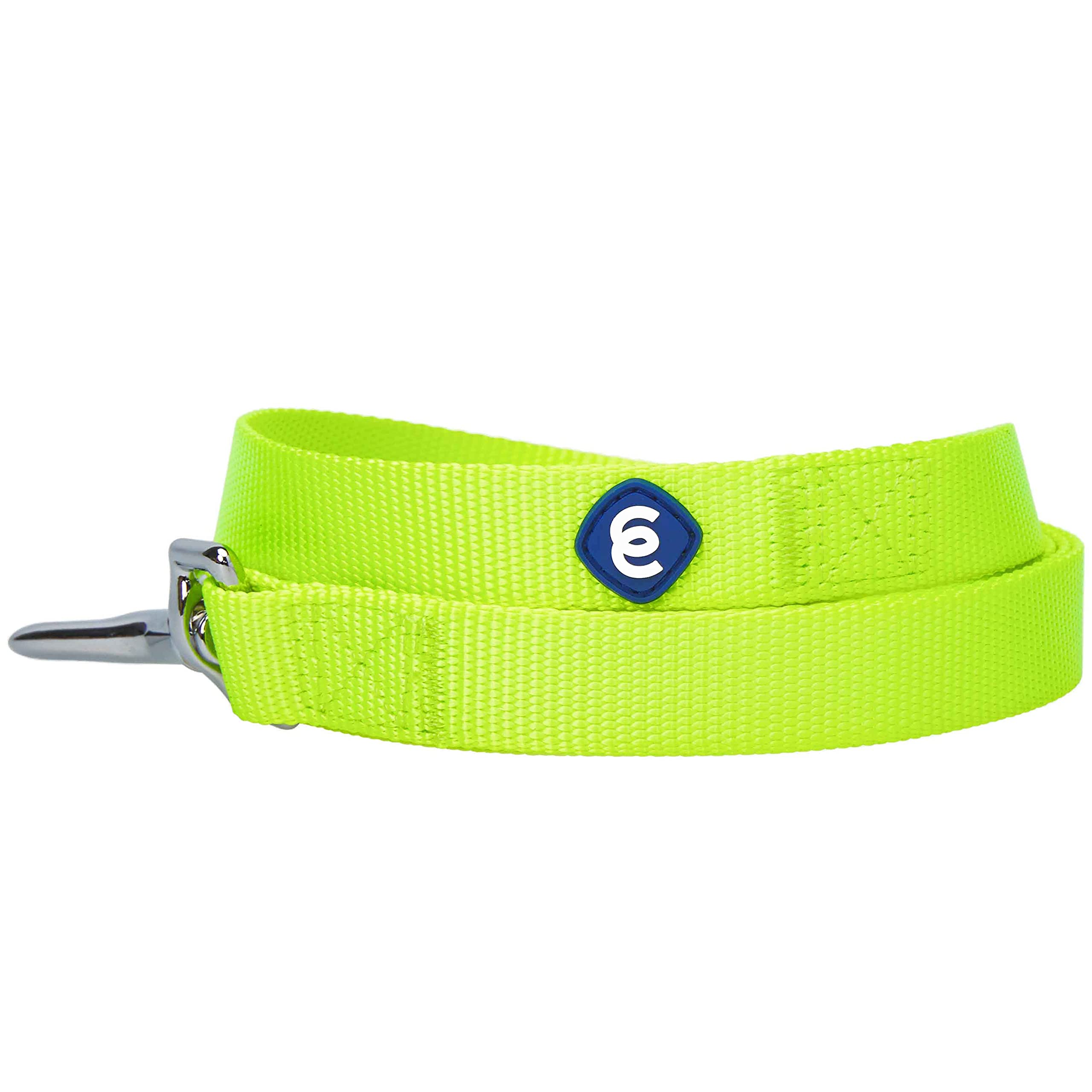 Durable Nylon Dog Leash - 5ft Medium Classic Pet Leash for Training & Walking | High Visibility Highlighter Yellow | Lightweight & Strong for Small to Medium Dogs | Perfect for Daily Walks, Park Visits & Obedience Training
