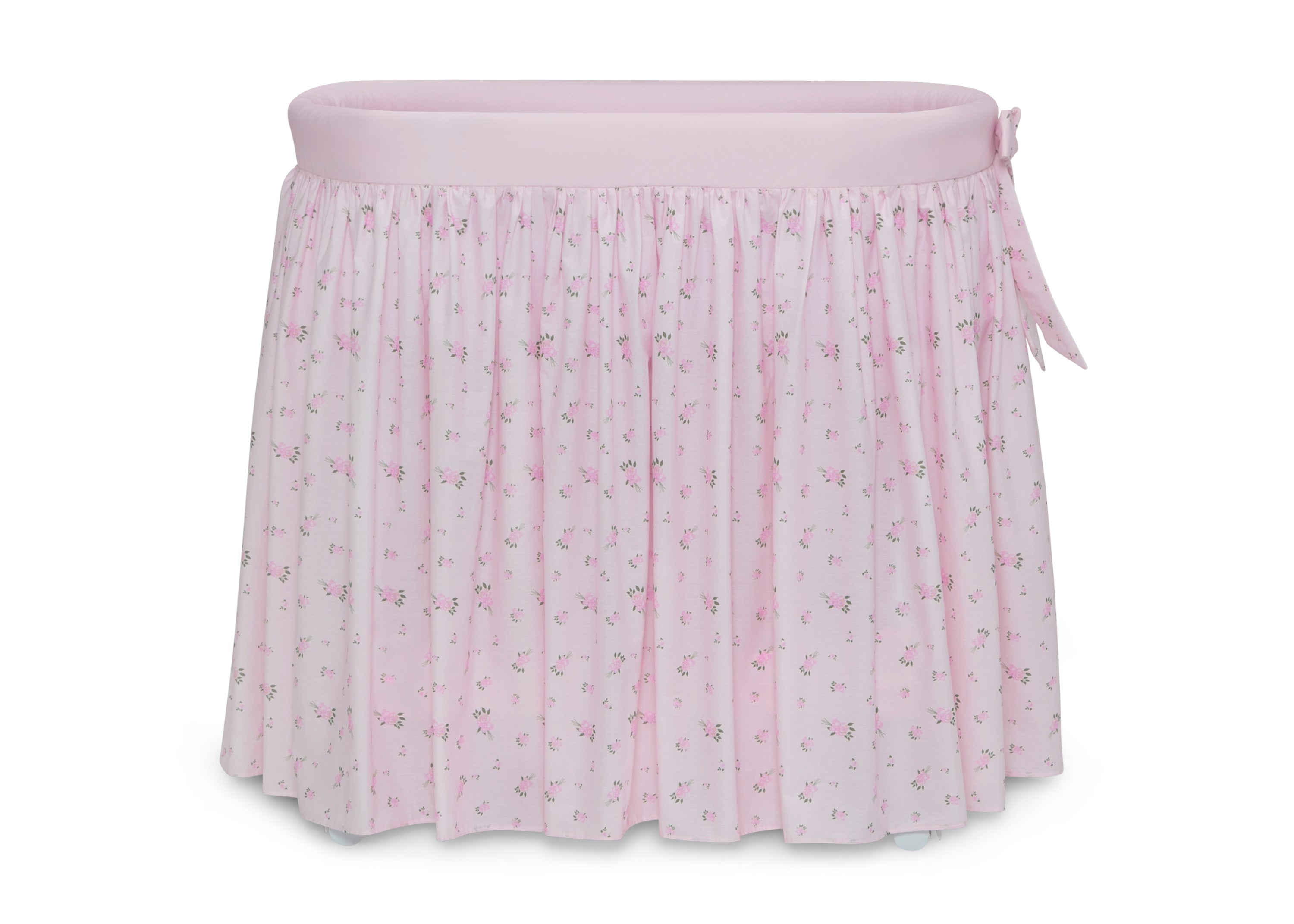 Flora Gliding Baby Bassinet - Portable & Lightweight Crib for Newborns - Perfect for Nursery, Travel & Co-Sleeping