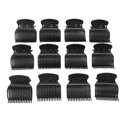 Hot Roller Clips for Hair Styling - 2 Pack (2.6 x 1.5 Inch) Portable Salon Hair Roller Clamps - Perfect for Curling, Waving & Volume Styling at Home or Salon