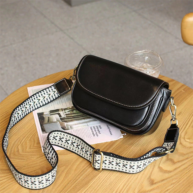 Stylish Leather Flap Crossbody Bag for Women - Fashionable Shoulder Purse for Daily Use, Travel & Shopping