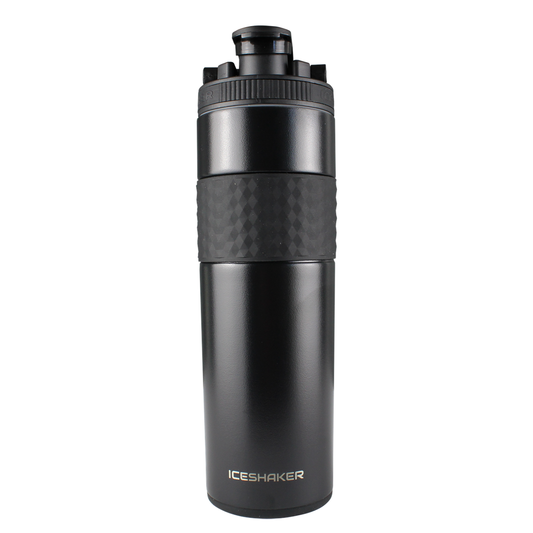 20oz Custom Skinny Shaker Bottle - Black - Perfect for Gym, Workouts & Protein Shakes