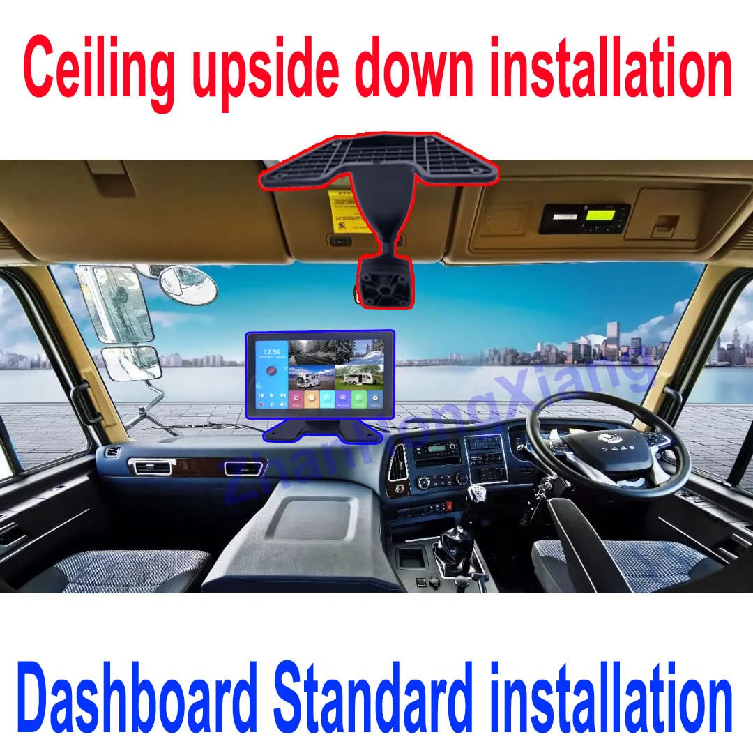 4K AHD 1080P Vehicle Reversing Camera DVR Monitor Kit - 4 Channel Front/Side/Rear View Parking Backup System with 10.1