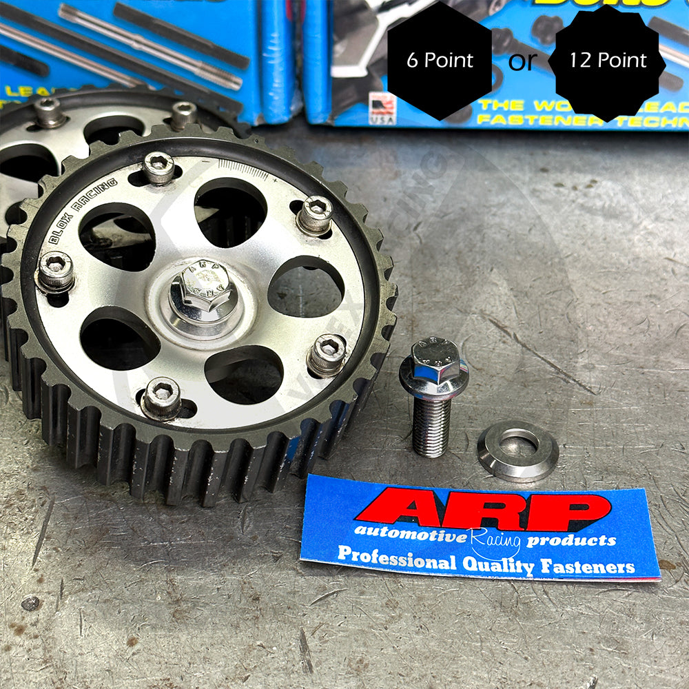 ARP Stainless Steel Cam Gear Bolts & Washers Kit - Compatible with Honda Acura B Series VTEC Engines - High Performance Upgrade for Engine Builds & Racing Applications