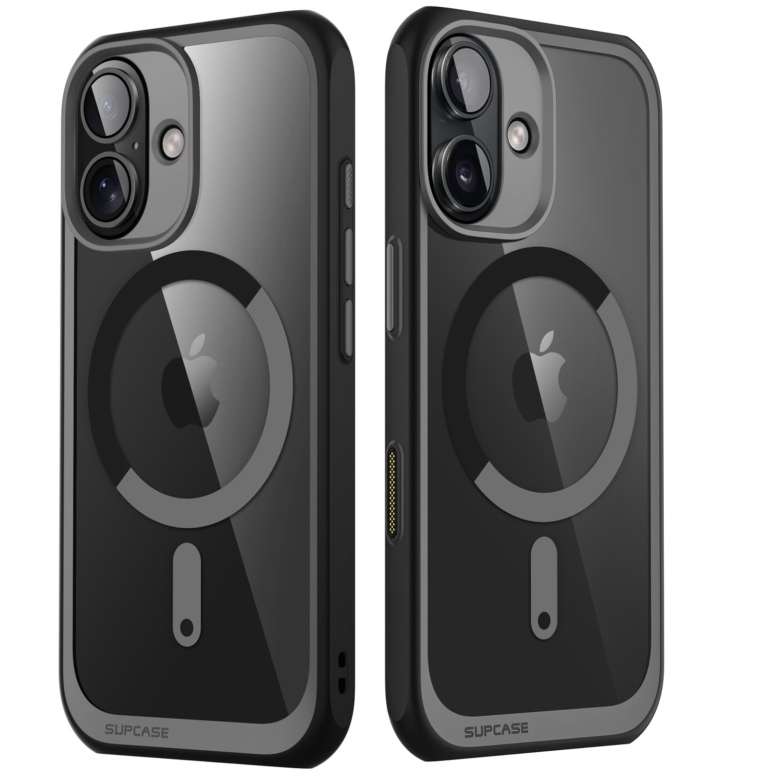 iPhone 16 6.1 Inch Unicorn Beetle MAG Slim Clear Case with MagSafe & Camera Control Button - Shockproof Protective Cover for Everyday Use, Work & Travel - Black