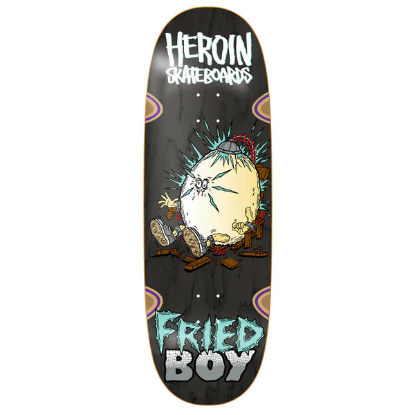 Heroin Fried Boy Skateboard Deck (10.4 Inch) - High-Quality Skateboard for Street & Park Riding | Perfect for Skaters & Collectors