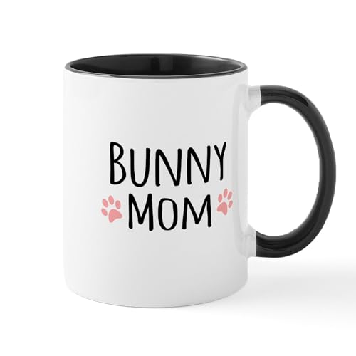 White/Black Inside - Bunny Mom Mugs