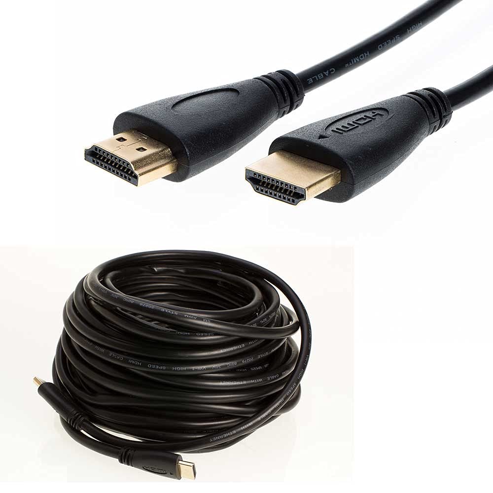 4K Ultra HD HDMI Cable High Speed with Ethernet & Audio Return Channel - Gold Plated Connectors for HDTV, Xbox, PS4, 3D (1.5ft) - Perfect for Home Theater & Gaming Setup