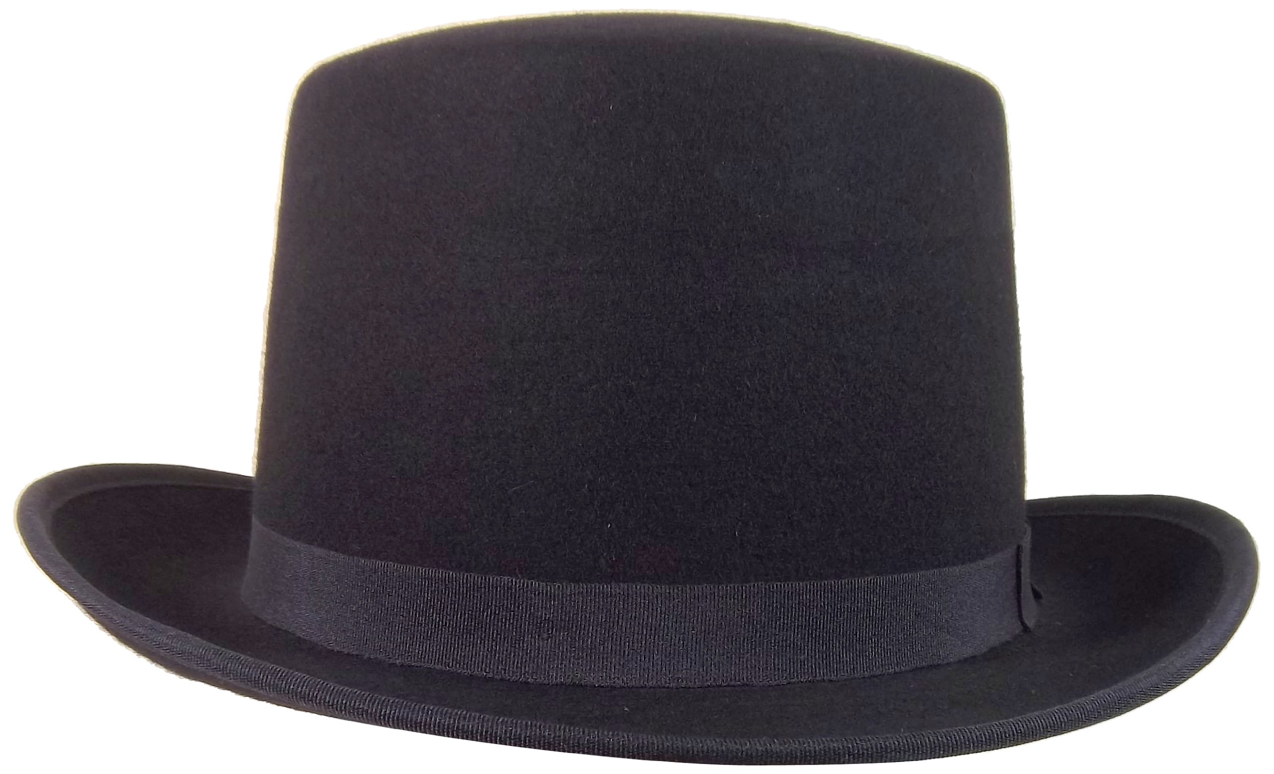 Jacobson Wool Felt Top Hat 5.75 Inch Tall - Classic Vintage Style Fedora for Men & Women - Perfect for Weddings, Cosplay, Steampunk & Formal Events