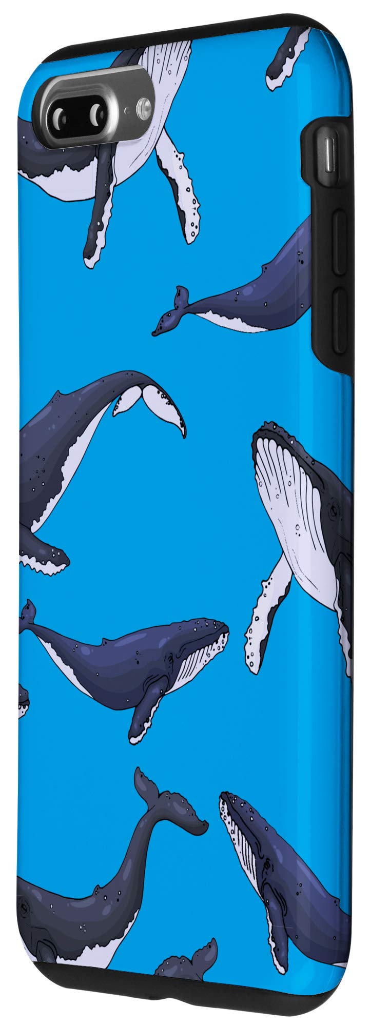 Premium Humpback Whale Phone Case for iPhone 7 Plus & 8 Plus - Durable Protective Cover with Unique Whale Design - Perfect for Outdoor Adventures, Beach Trips & Nature Lovers
