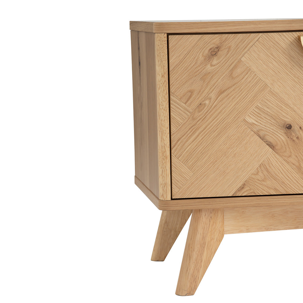 LOFTUS 180cm Oak Entertainment TV Stand - Modern TV Console for Living Room, Bedroom & Home Theater