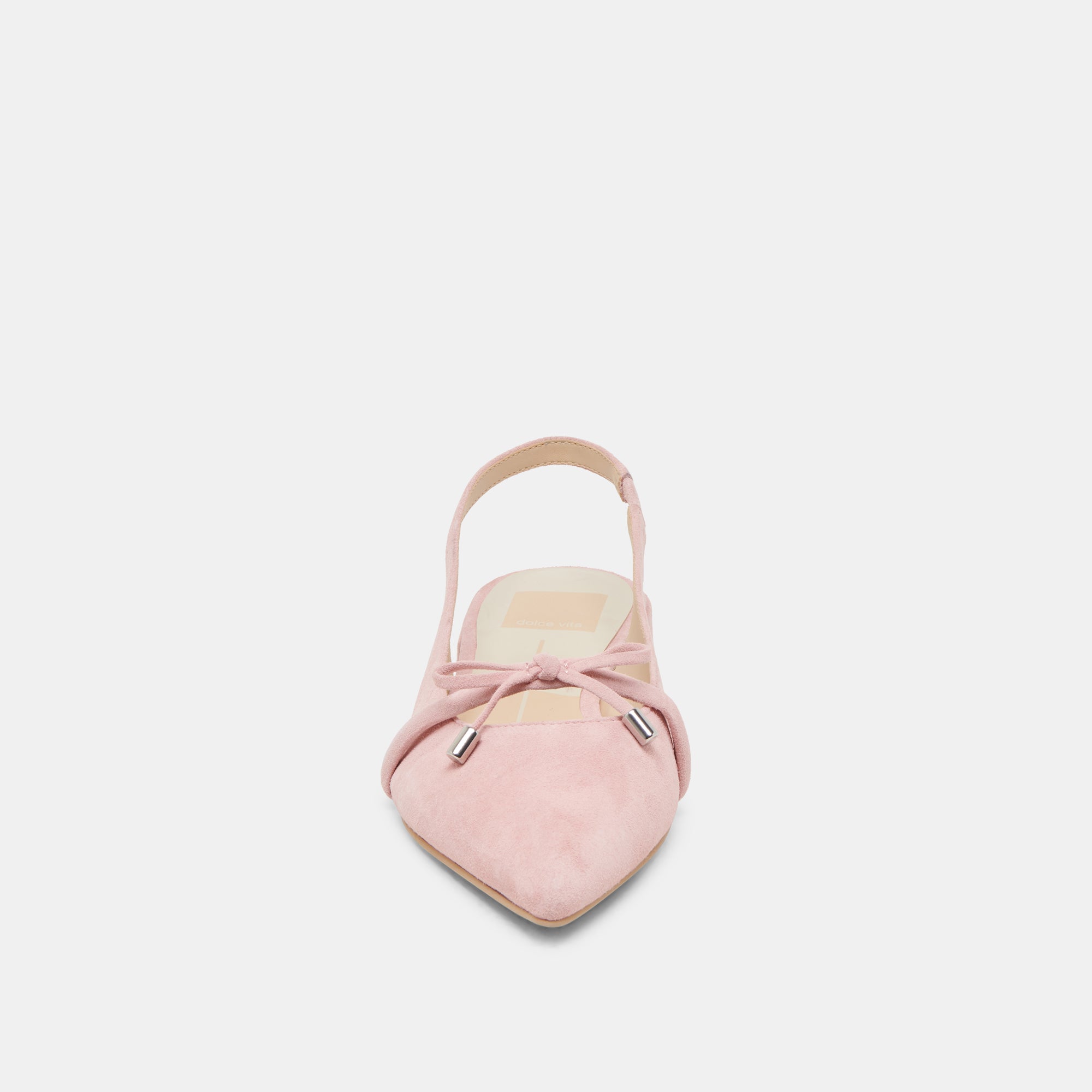 PAYGE Women's Flats in Petal Pink Suede - Comfortable Slip-On Shoes for Casual Wear, Office & Daily Outfits