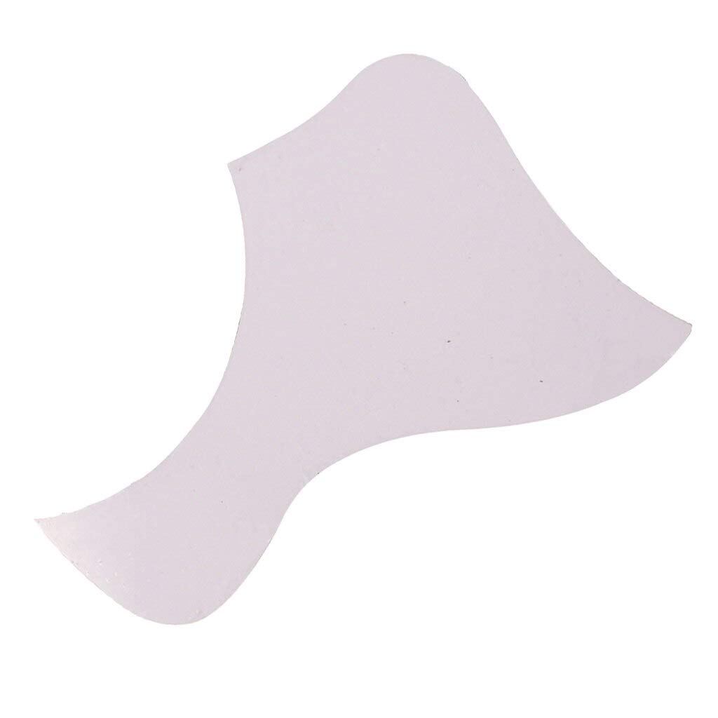 40'' 41'' Acoustic Guitar Self-Adhesive Pickguard - Anti-Scratch Protection Plate Replacement Part (White) for Musical Instruments | Perfect for Guitar Maintenance & Performance Protection