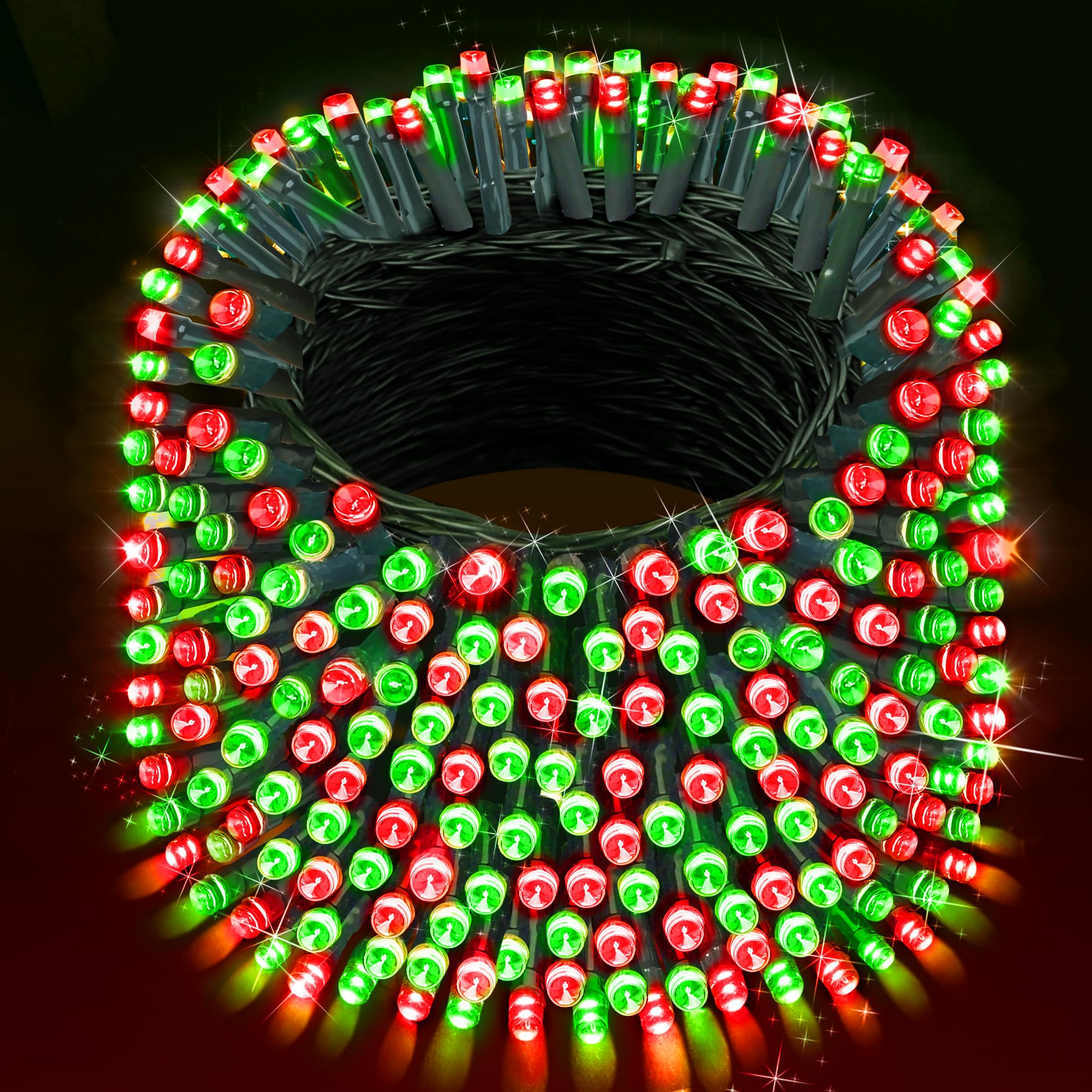 XURISEN 403FT Christmas Lights Outdoor Indoor, 1000 LED Super Long String Lights with 8 Modes & Memory Timer, Plug-in Twinkle Fairy Lights for Home, Xmas Tree, Party, Wedding, Garden, Patio Decor