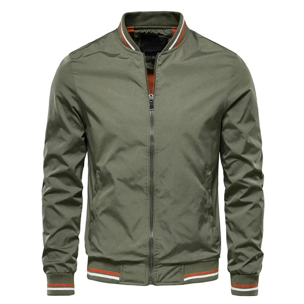 Men's Casual Bomber Harrington Jacket - Lightweight & Stylish Outerwear for Everyday Wear, Travel & Outdoor Activities