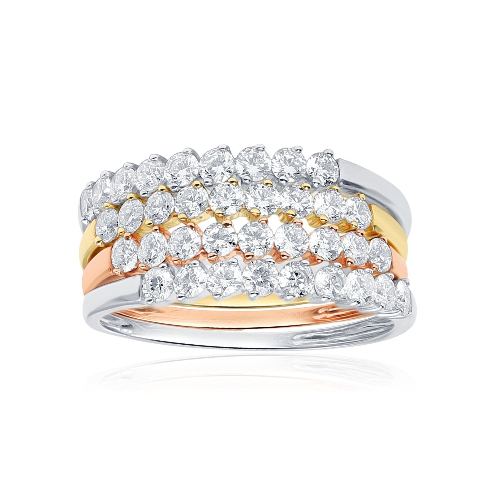 14K Rose Gold Diamond Eternity Wedding Band for Women - Perfect for Anniversaries, Engagements & Special Occasions