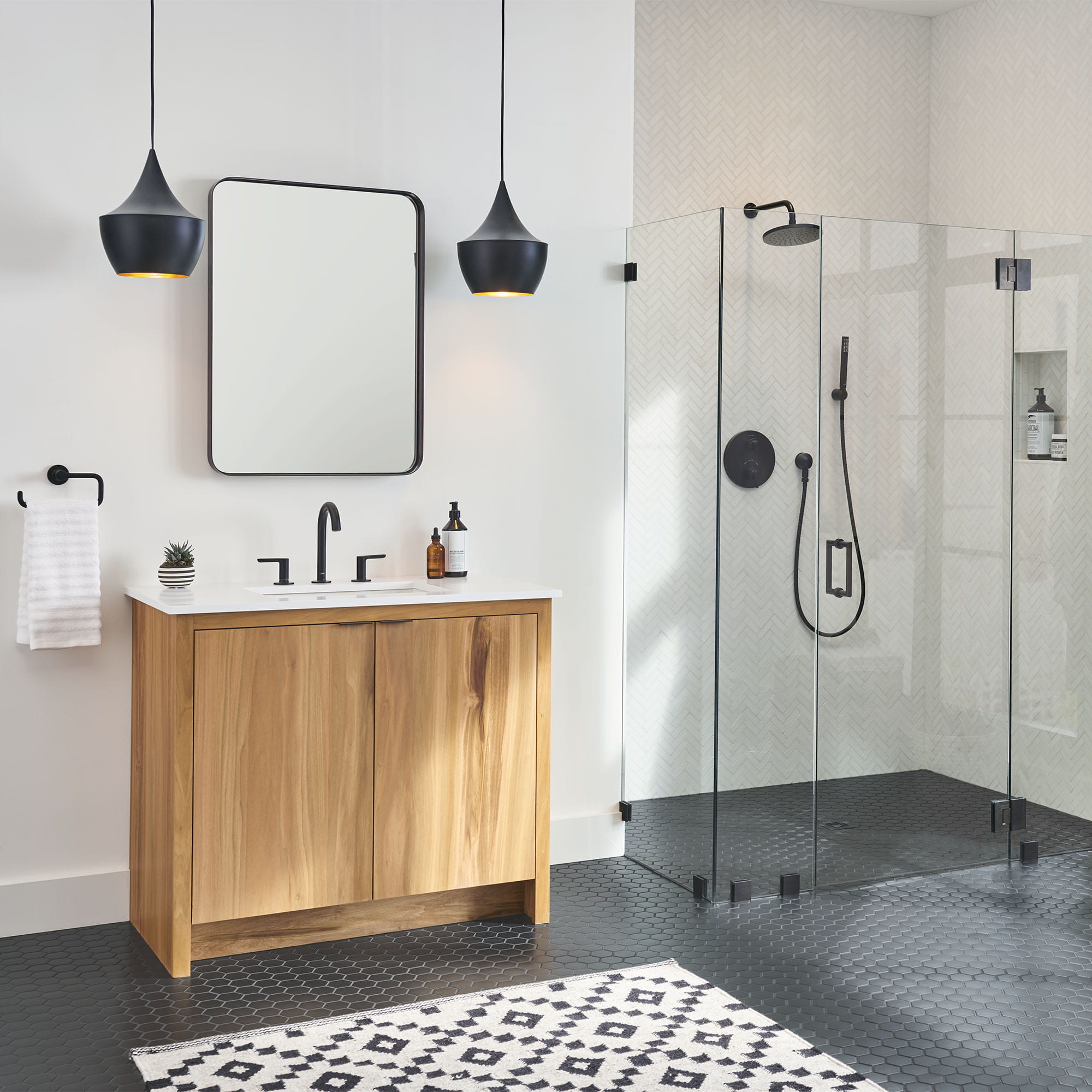 American Standard Studio S 8 Inch Widespread 2-Handle Bathroom Faucet - 1.2 GPM/4.5 LPM Water-Saving Design with Lever Handles - Perfect for Modern Bathroom Vanities and Sink Upgrades