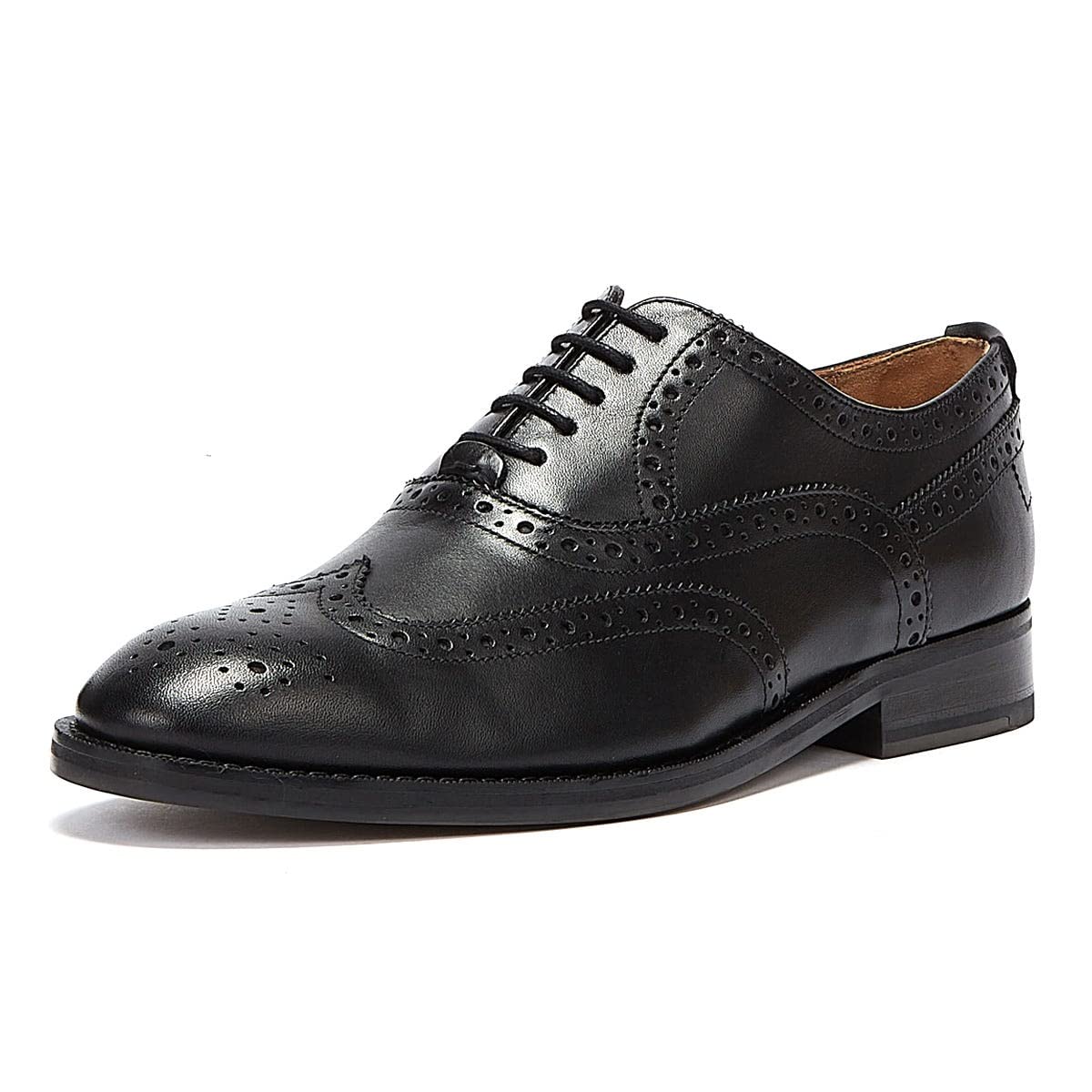Ted Baker Amaiss Men's Black Leather Dress Shoes - Formal & Business Casual Oxfords for Work, Weddings & Special Occasions