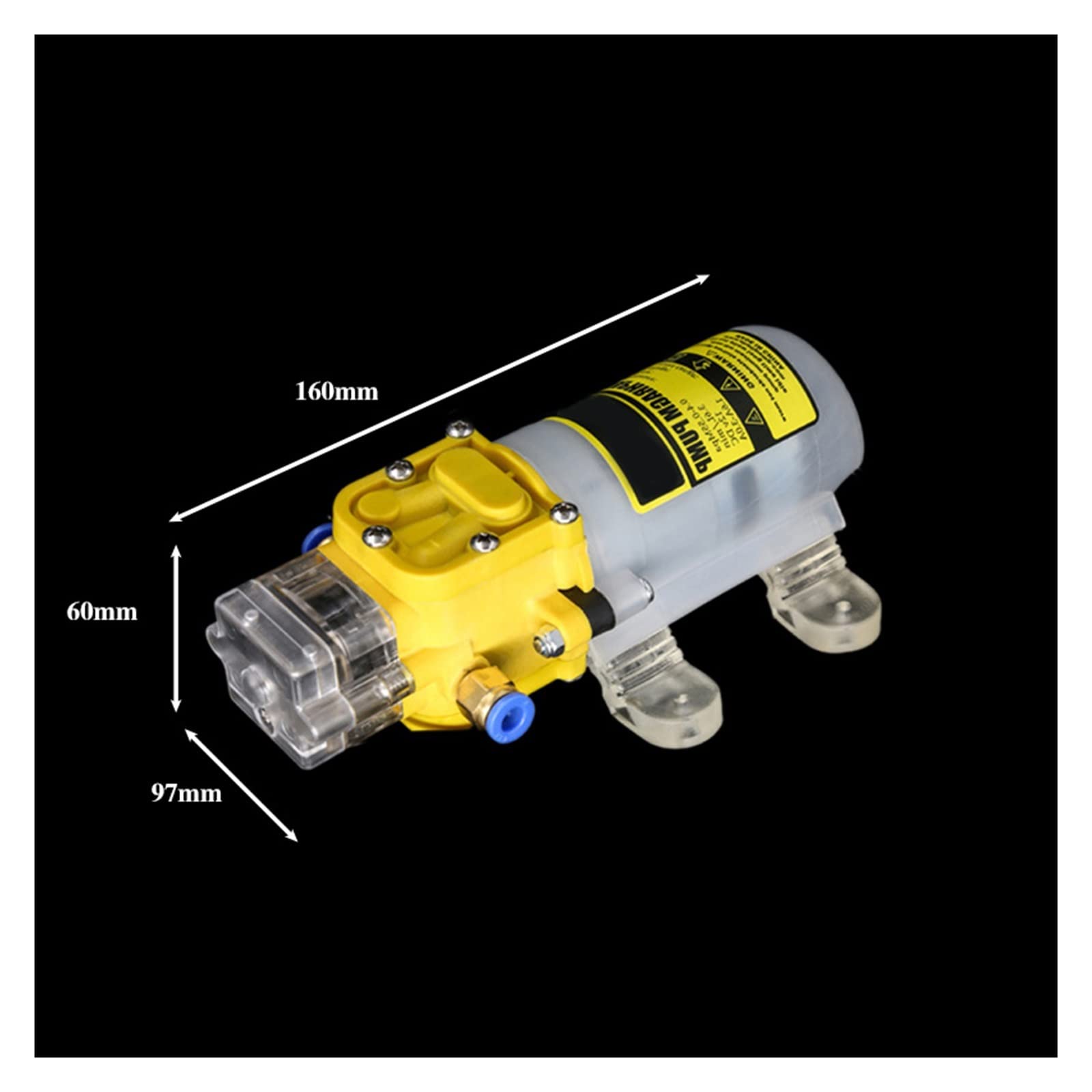 12V/24V 30W Mini Diaphragm Water Pump - High Pressure Self Priming DC Water Pump for RO Purifier, Aquarium, Hydroponics & Home Appliances | Compact & Efficient Miniature Pump Solution