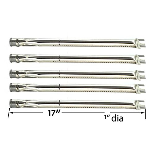Ducane Gas Grill Replacement Kit - 5 Stainless Steel Burners & Heat Plates for Models 30400040, 30538401 | Durable BBQ Parts for Outdoor Cooking & Grilling