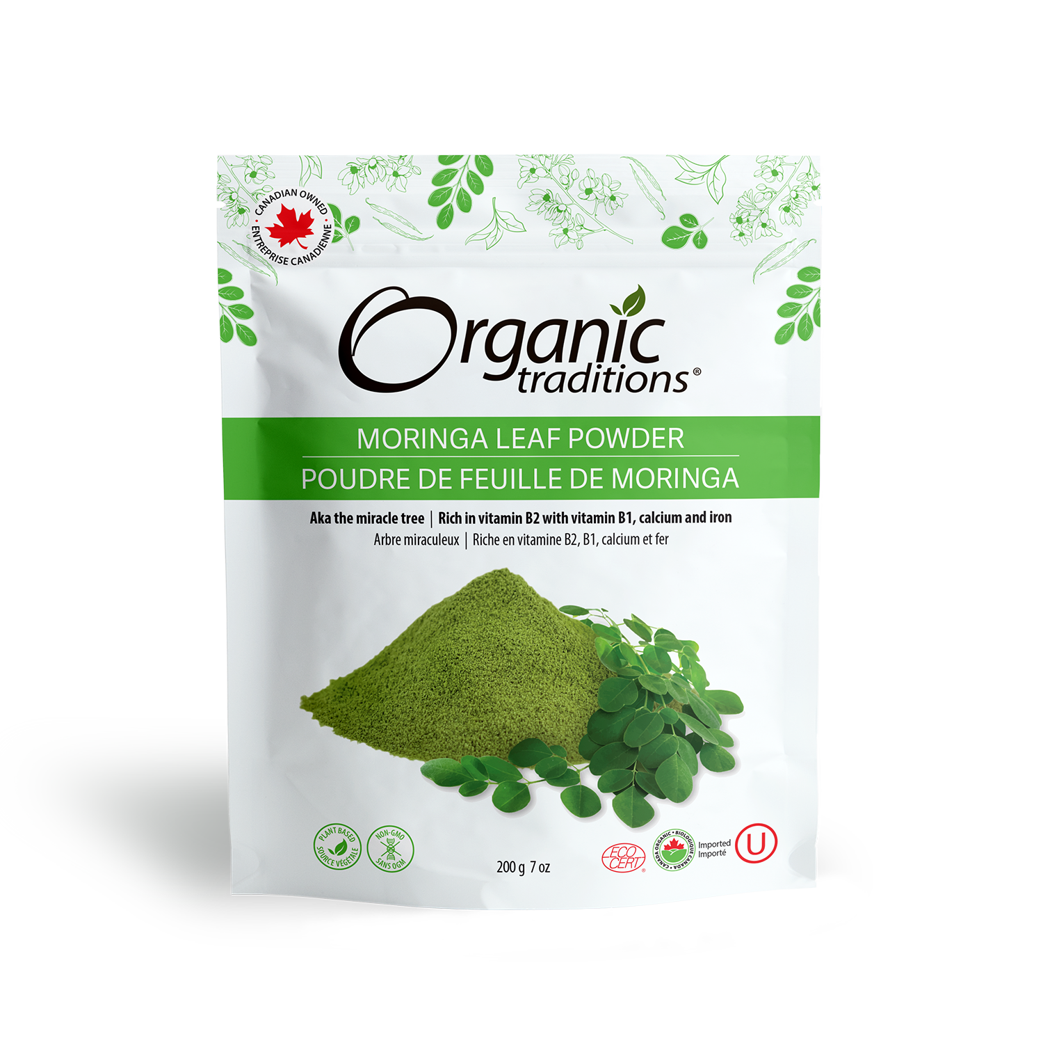 Organic Moringa Leaf Powder - 100% Pure & Natural Superfood Supplement for Energy, Immunity & Detox | Perfect for Smoothies, Teas & Healthy Recipes