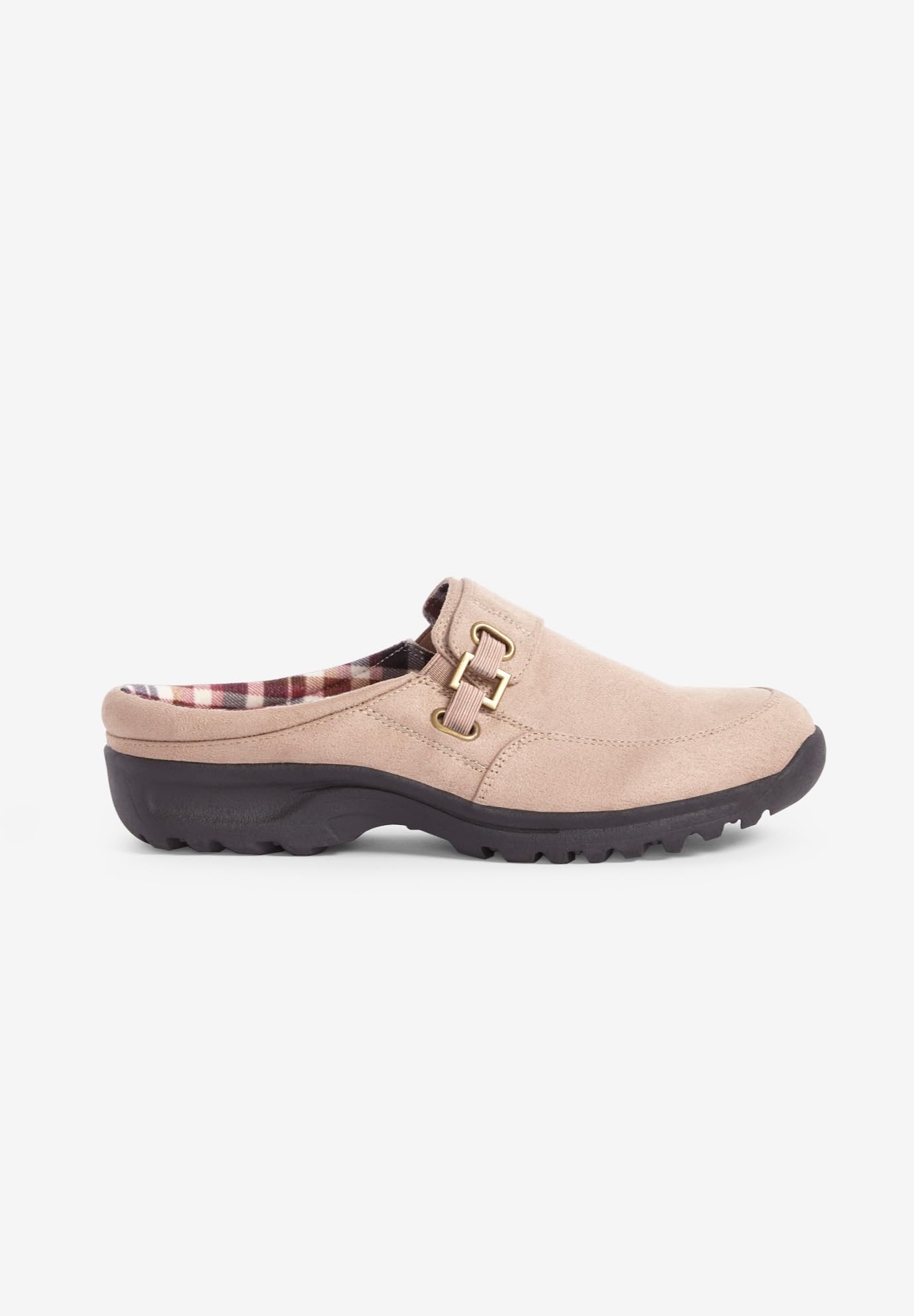 Comfortview Women's Wide Width Joy Mule Slip-On Shoes - Comfortable & Stylish House Slippers for Relaxing at Home, Lounging or Running Errands