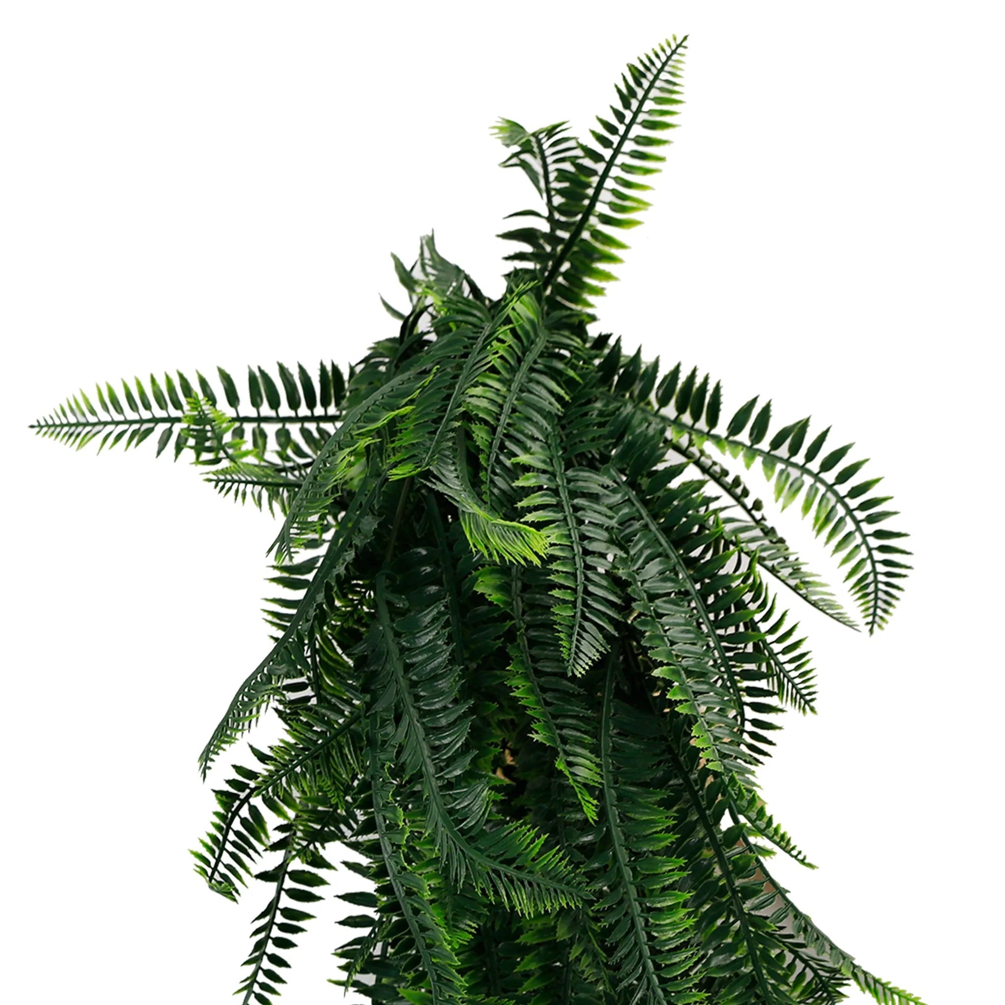 UV Resistant & Fire Rated Artificial Hanging Boston Fern Garland - 27cm x 84cm - Perfect for Indoor/Outdoor Decor, Wedding Centerpieces & Home Styling