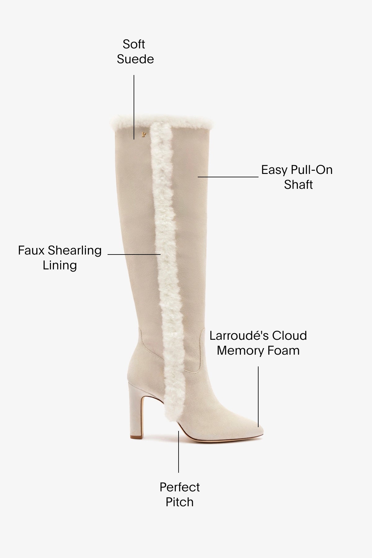Cindy Hi Faux Fur Boots - Grey Mushroom Suede & Natural Shearling Winter Boots for Women | Cozy & Stylish Cold Weather Footwear for Snow Days and Outdoor Adventures