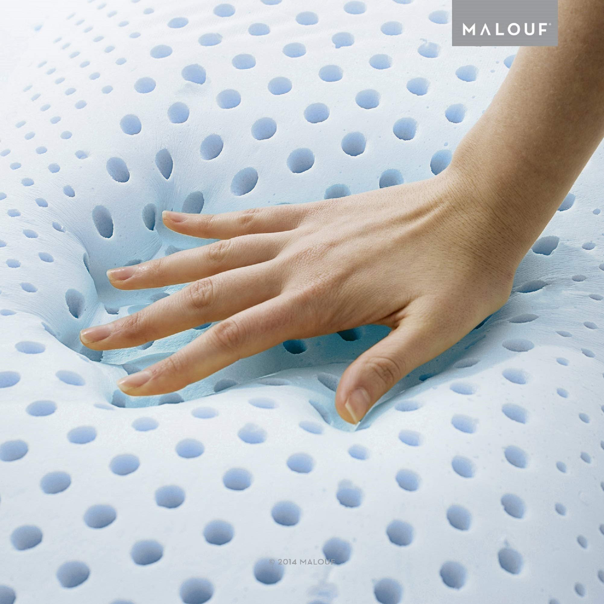 ZONED GEL DOUGH Gel-Infused Memory Foam Pillow for Neck Pain Relief - Queen Size Cooling Bed Pillow with 5-Year Warranty - High Loft Support for Side, Back & Stomach Sleepers - Perfect for Hot Sleepers & Pressure Point Relief
