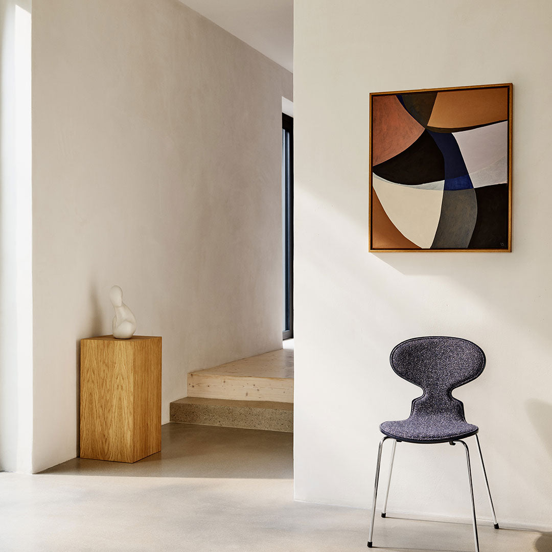 Ant Chair 3101 - Modern Colored Ash Wooden Dining Chair with Front Upholstery | Perfect for Home, Office & Restaurant Seating