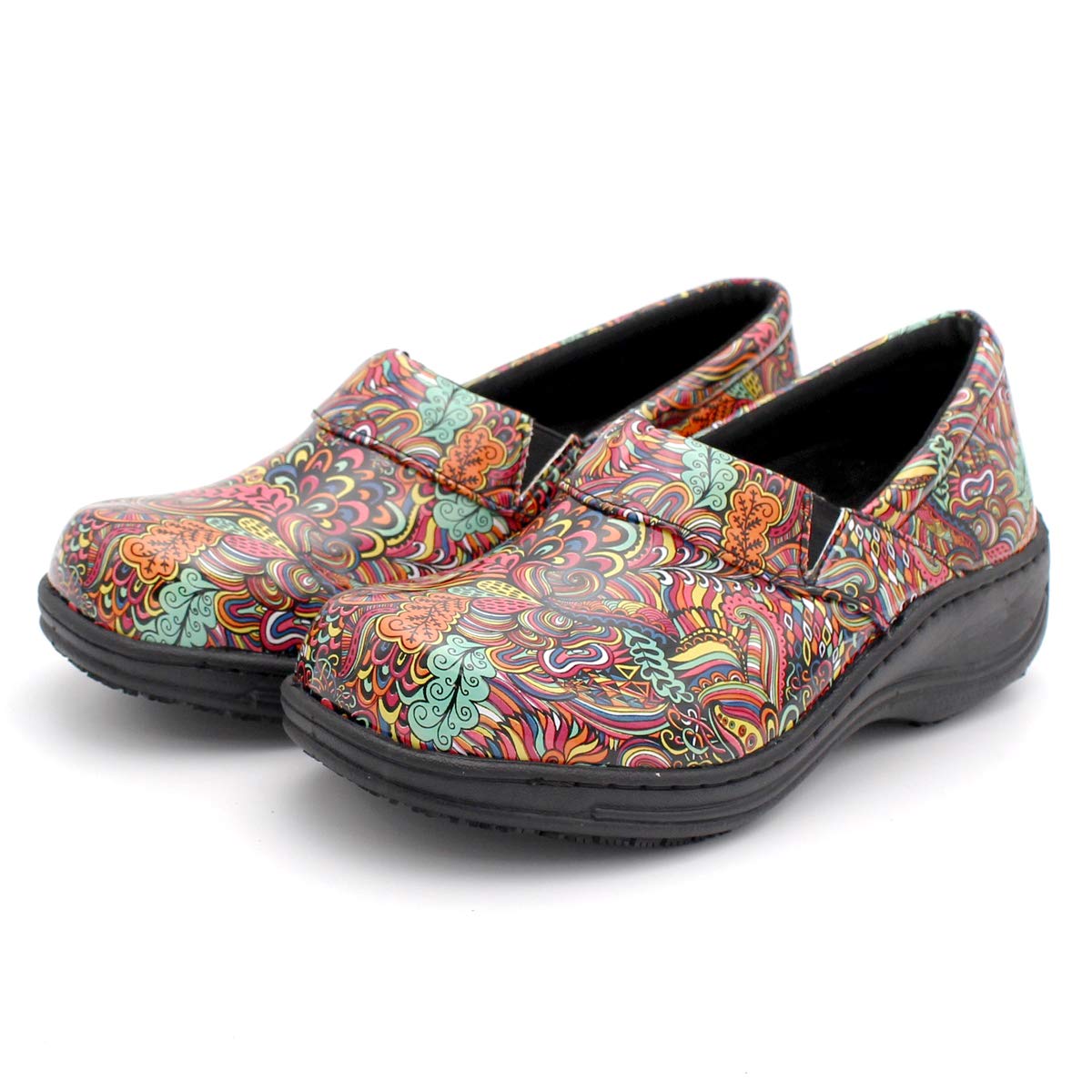 Laforst Women's Slip Resistant Nursing Shoes - Comfortable Work Clogs for Nurses, Waitresses & Waiters - Breathable Manmade Upper for Healthcare & Food Service Professionals
