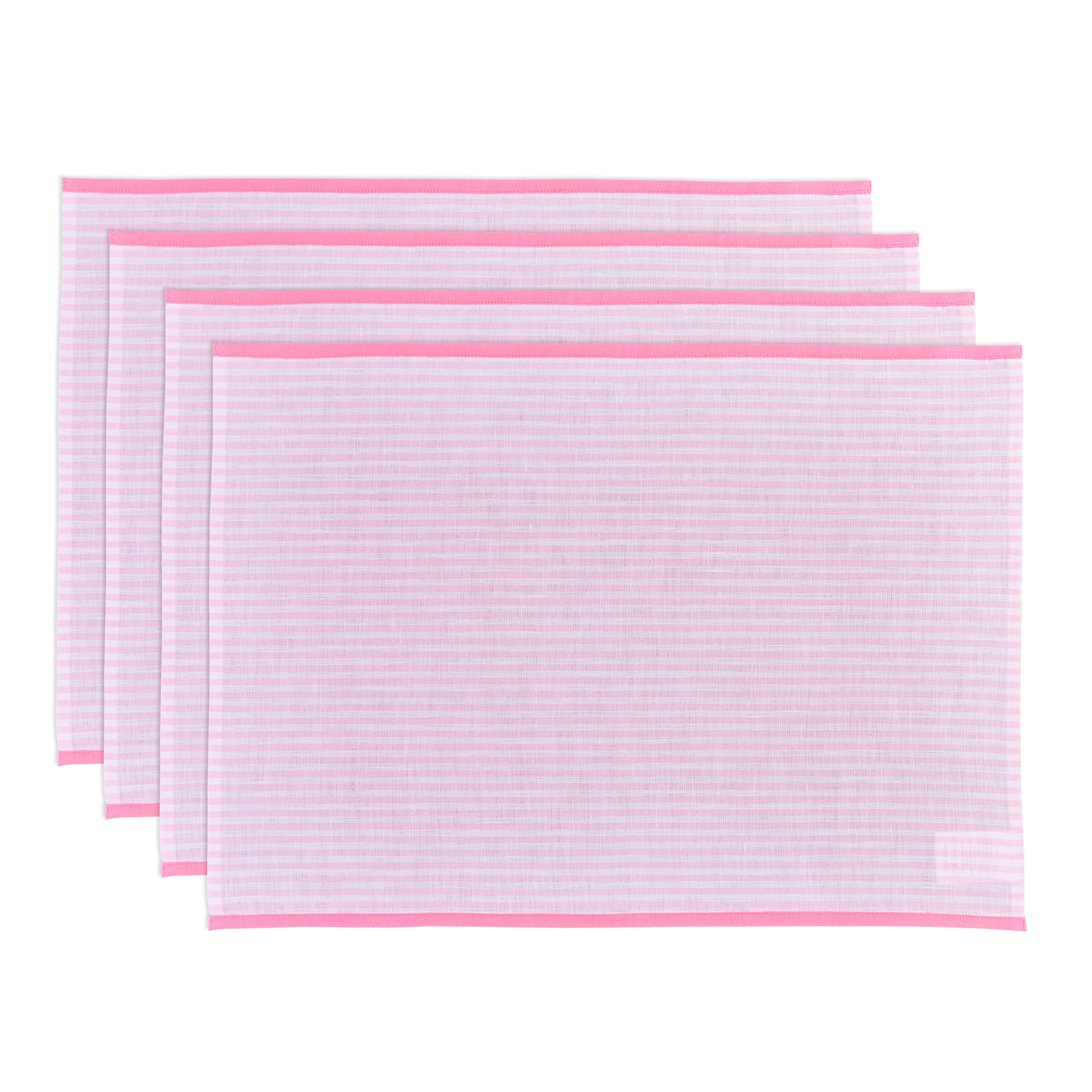 Premium Carmine Red Placemats Set of 4 - Waterproof & Heat-Resistant Table Mats for Dining, Kitchen, Party Decor & Holiday Entertaining