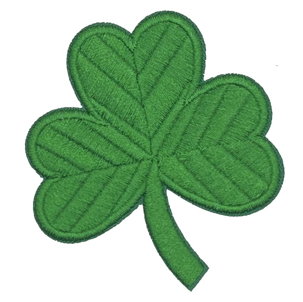 2PCS Iron On Patches - Embroidered Irish Shamrock Clover Applique for St. Patrick's Day | DIY Sew On Badges for Backpacks, Jeans, Jackets & Clothing | Perfect for Festival Outfits & DIY Crafts