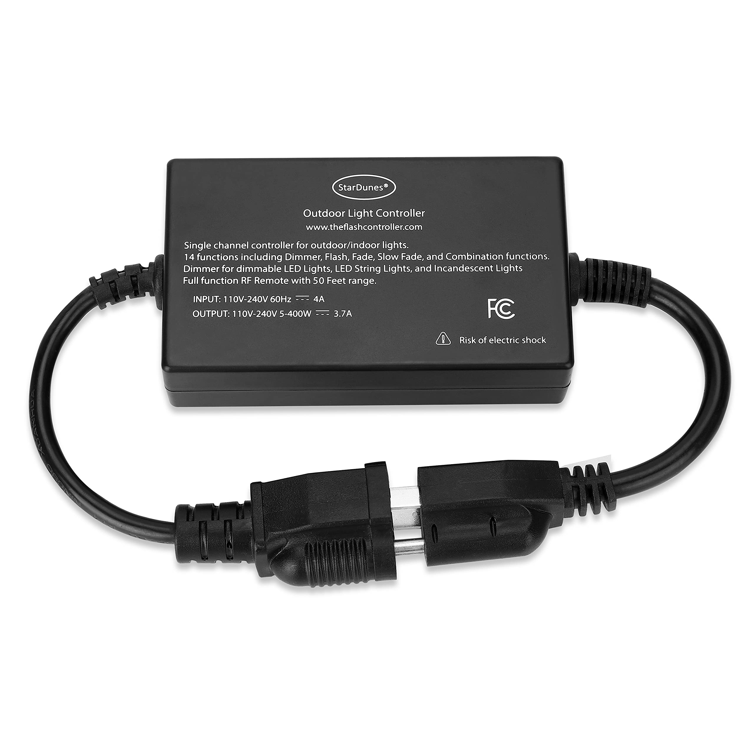 Commercial Grade Outdoor Light Controller for Patio, Yard, Holiday & Party Lights - Perfect for Christmas Decorations, Garden Lighting & Backyard Events