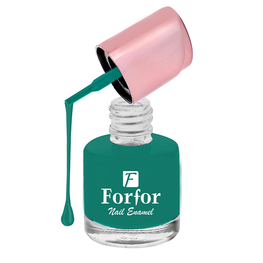 FORFOR® Long-Lasting Matte Nail Polish - Aqua Green Vegan & Non-Toxic Formula | Perfect for Everyday Wear, Special Occasions & DIY Nail Art