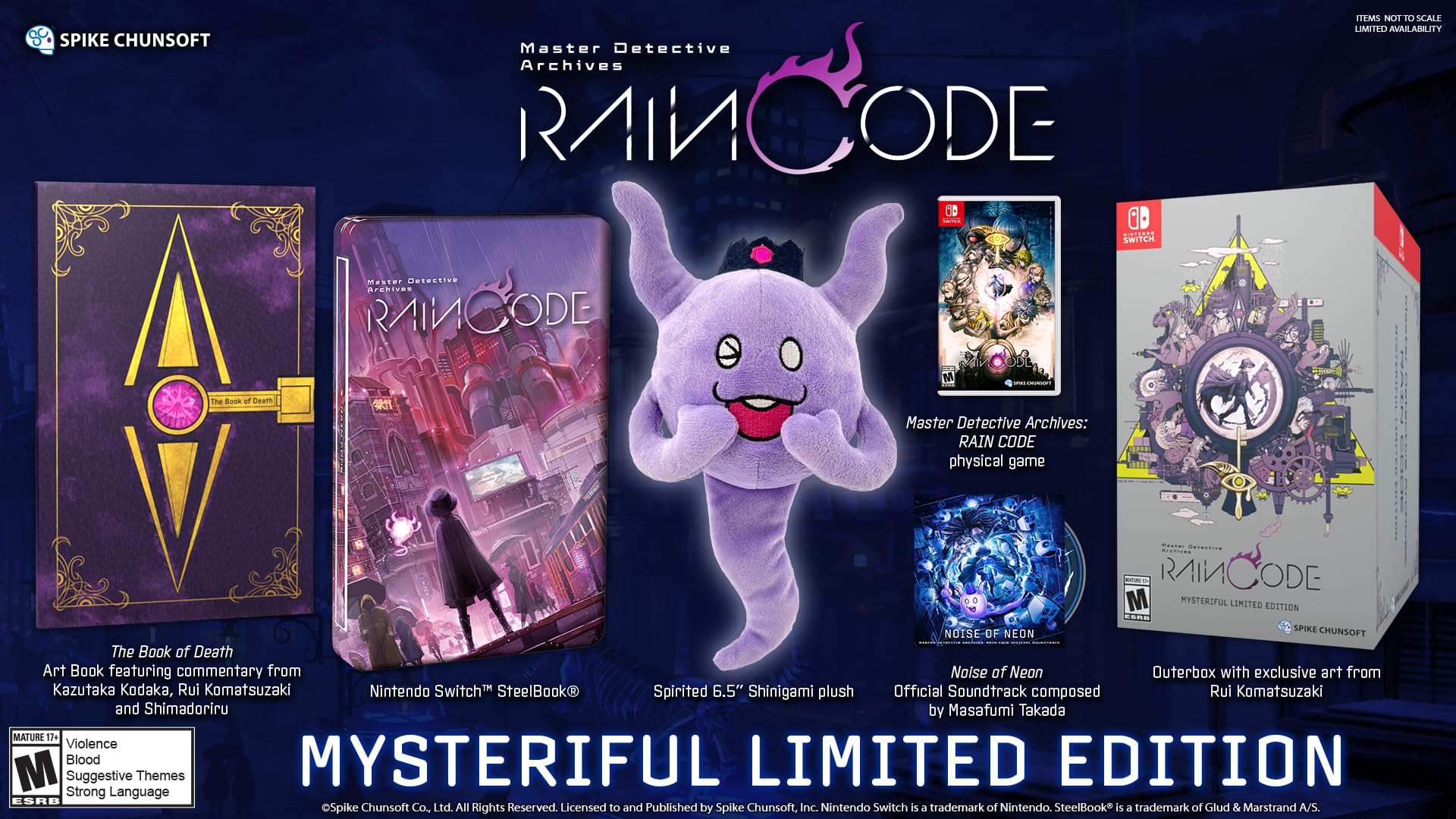 Master Detective Archives: Rain Code Mysteriful Limited Edition - Nintendo Switch Game | Mystery Adventure Visual Novel | Perfect for Anime Fans & Detective Story Lovers
