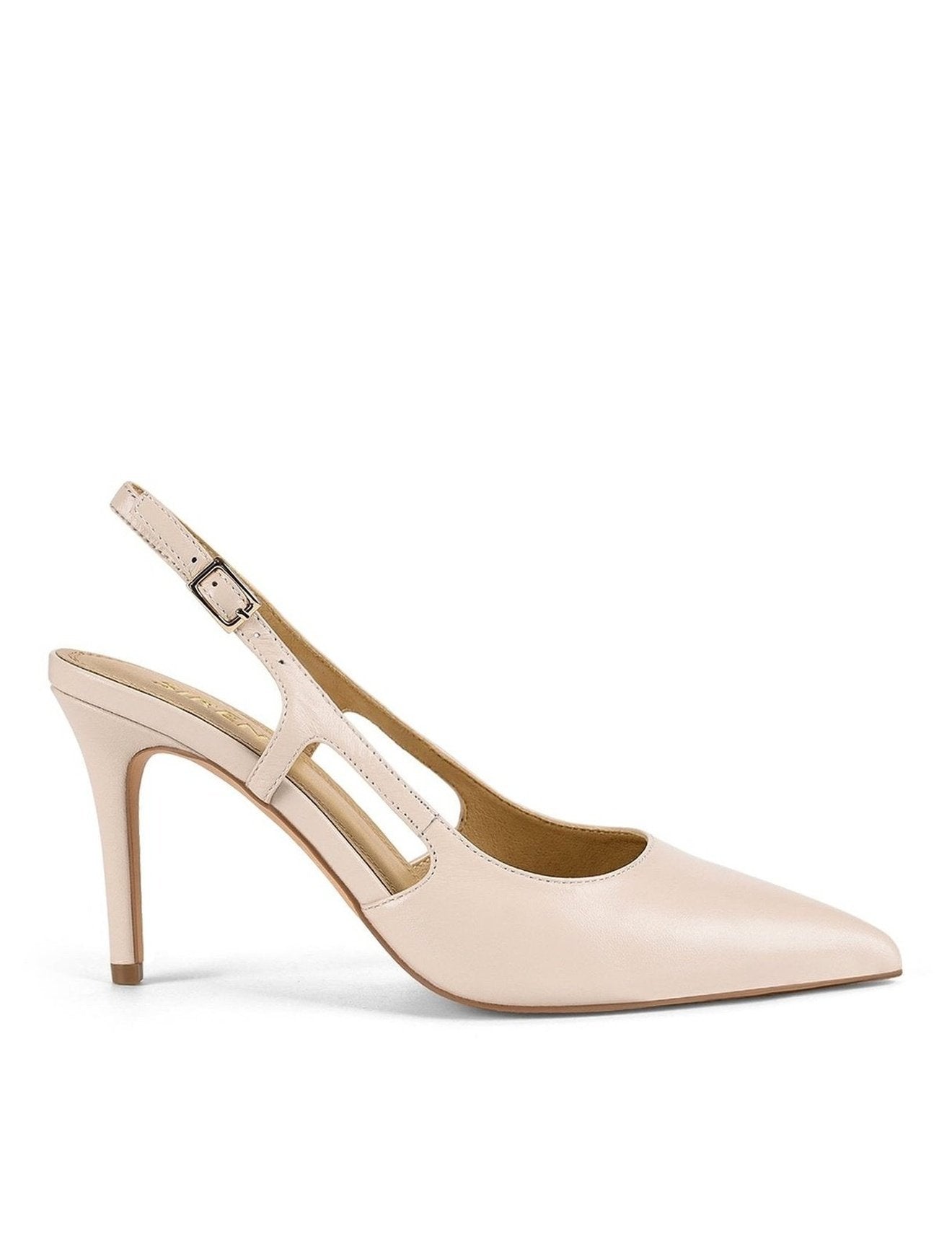 Elegant Cinch Slingback Heels - Genuine Bone Leather Women's Dress Shoes for Weddings, Parties & Office Wear