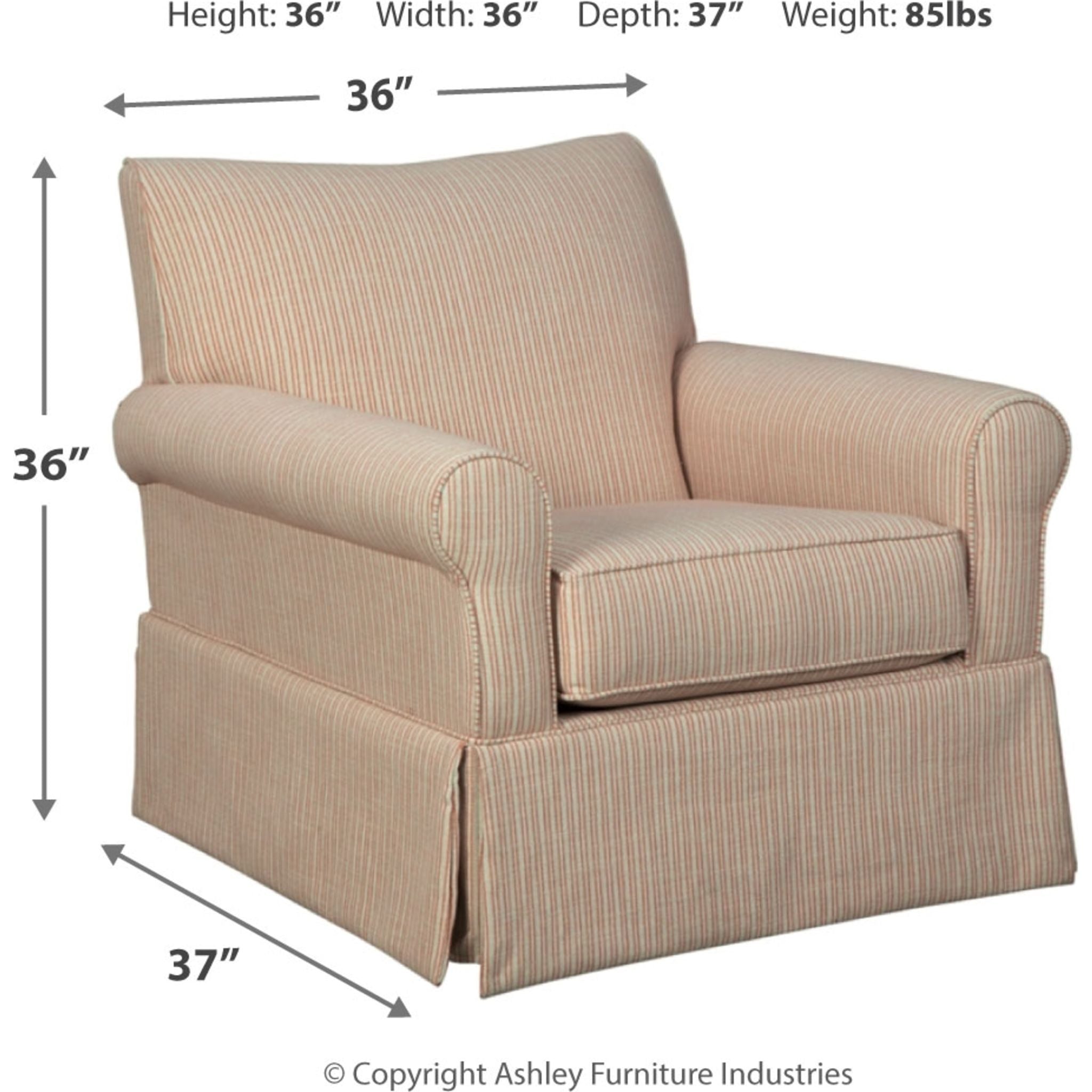 Almanza Swivel Chair in Cinnamon - 360 Degree Rotating Office Chair with Ergonomic Design for Home, Office, and Conference Room Use