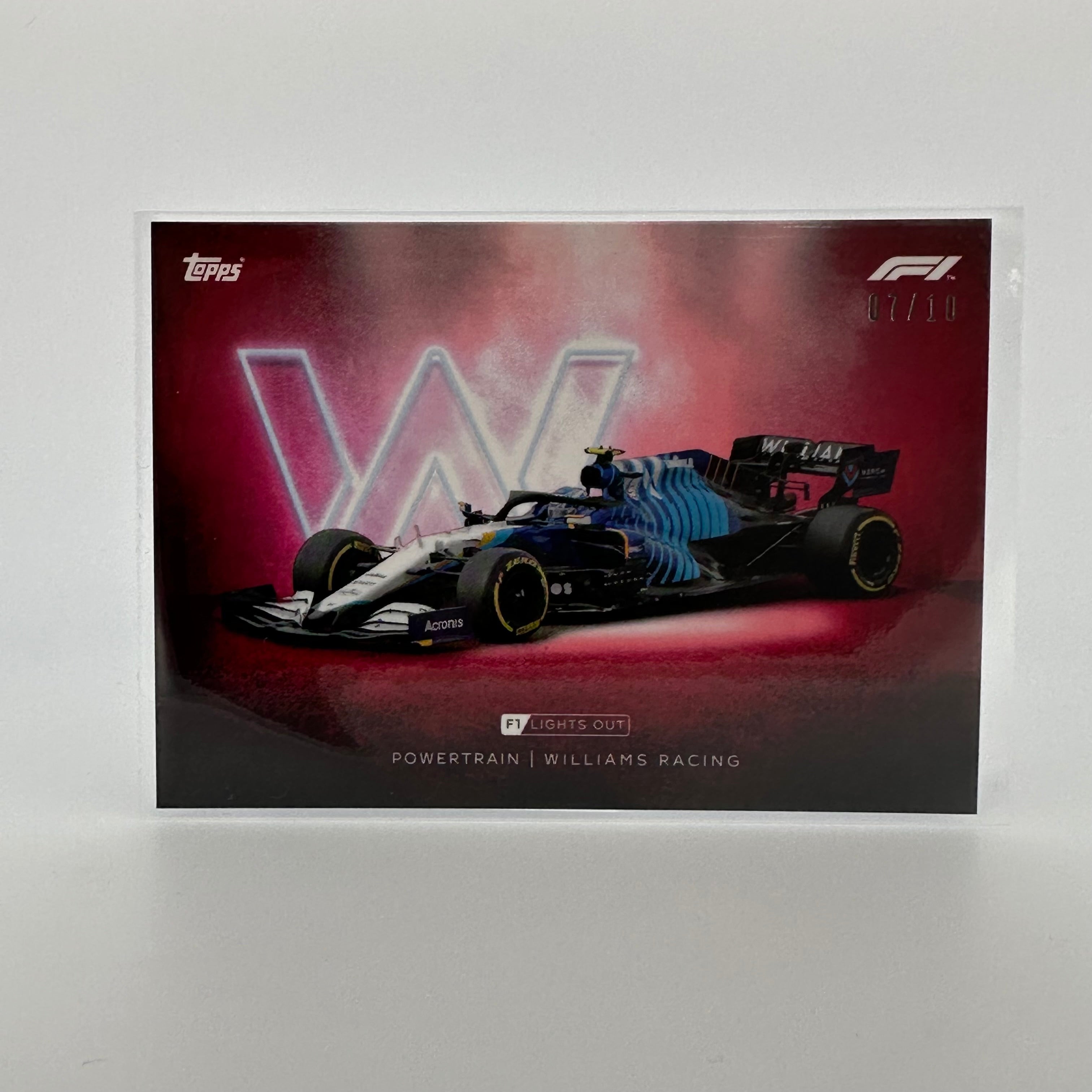 Williams Racing Powertrain Red Parallel Die-Cast Model Car - Collectible F1 Memorabilia for Racing Fans & Display Enthusiasts