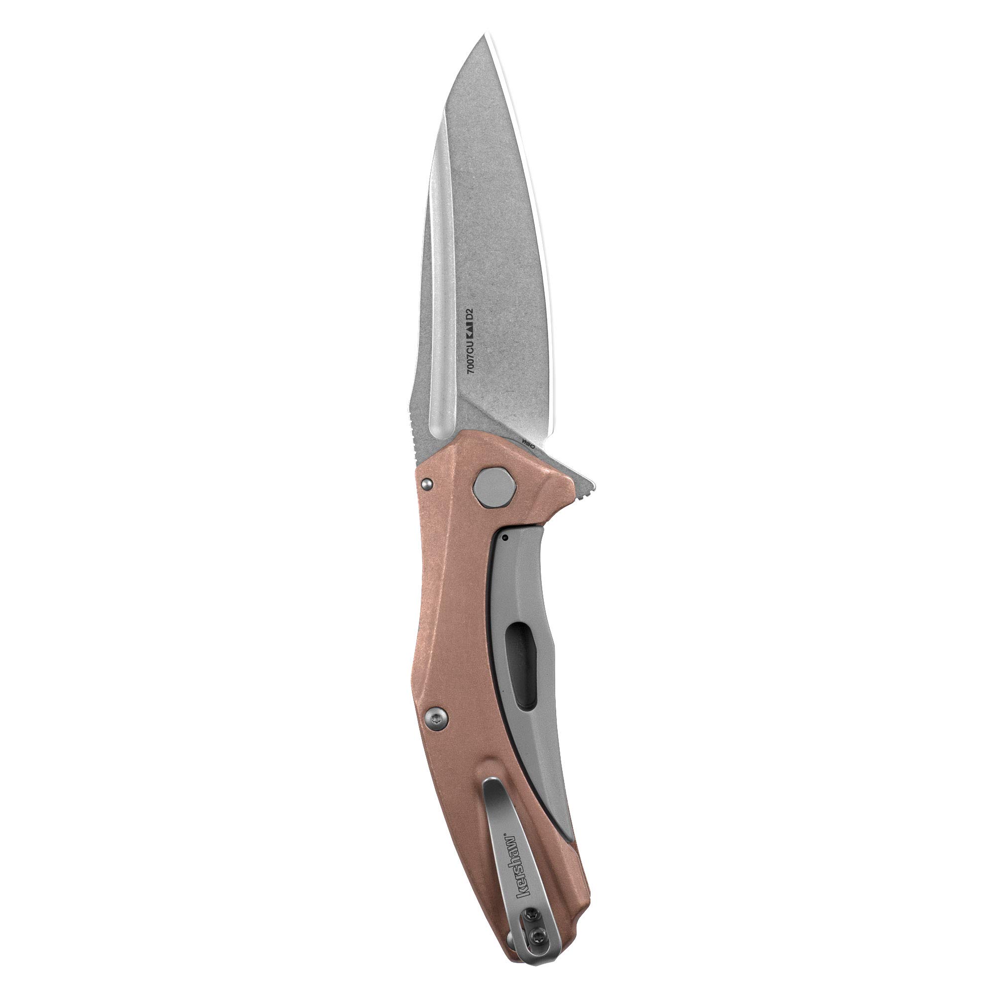 Kershaw Natrix Folding Pocket Knife - Drop Point Blade, Sub Frame Lock, KVT Ball Bearing Opening - EDC, Camping, Hiking & Outdoor Survival Gear