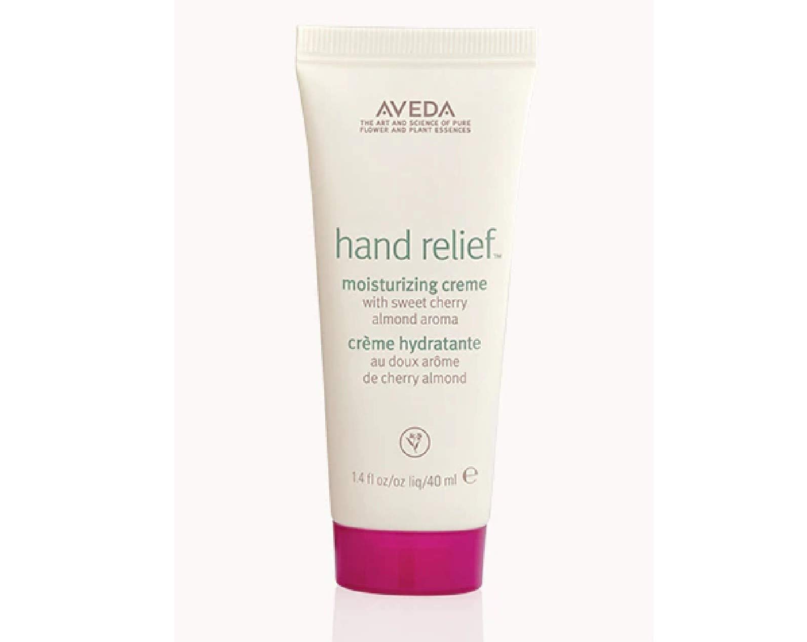 Aveda Hand Relief Moisturizing Cream with Cherry Almond Scent - Travel Size 1.4 oz | Hydrating Hand Care for Dry Skin at Home, Office & On-The-Go