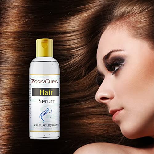 Econature Hair Serum for Silky Smooth Hair - 100ml | Nourishing & Frizz Control Treatment | Perfect for Daily Use, Styling & Damaged Hair Repair