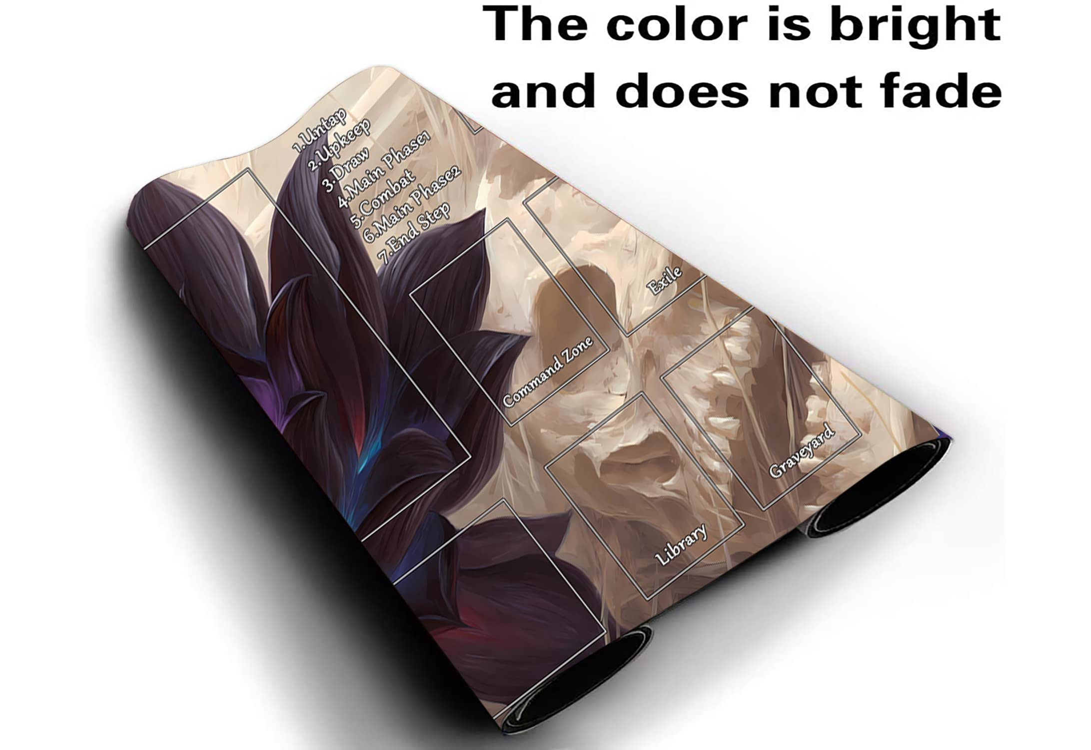 Premium MTG Playmat 24x14 Inches - Non-Slip Rubber Surface Trading Card Game Mat with Storage Bag for Magic: The Gathering, Yu-Gi-Oh, and TCG Battles - Perfect for Tournaments, Casual Play & Collectors