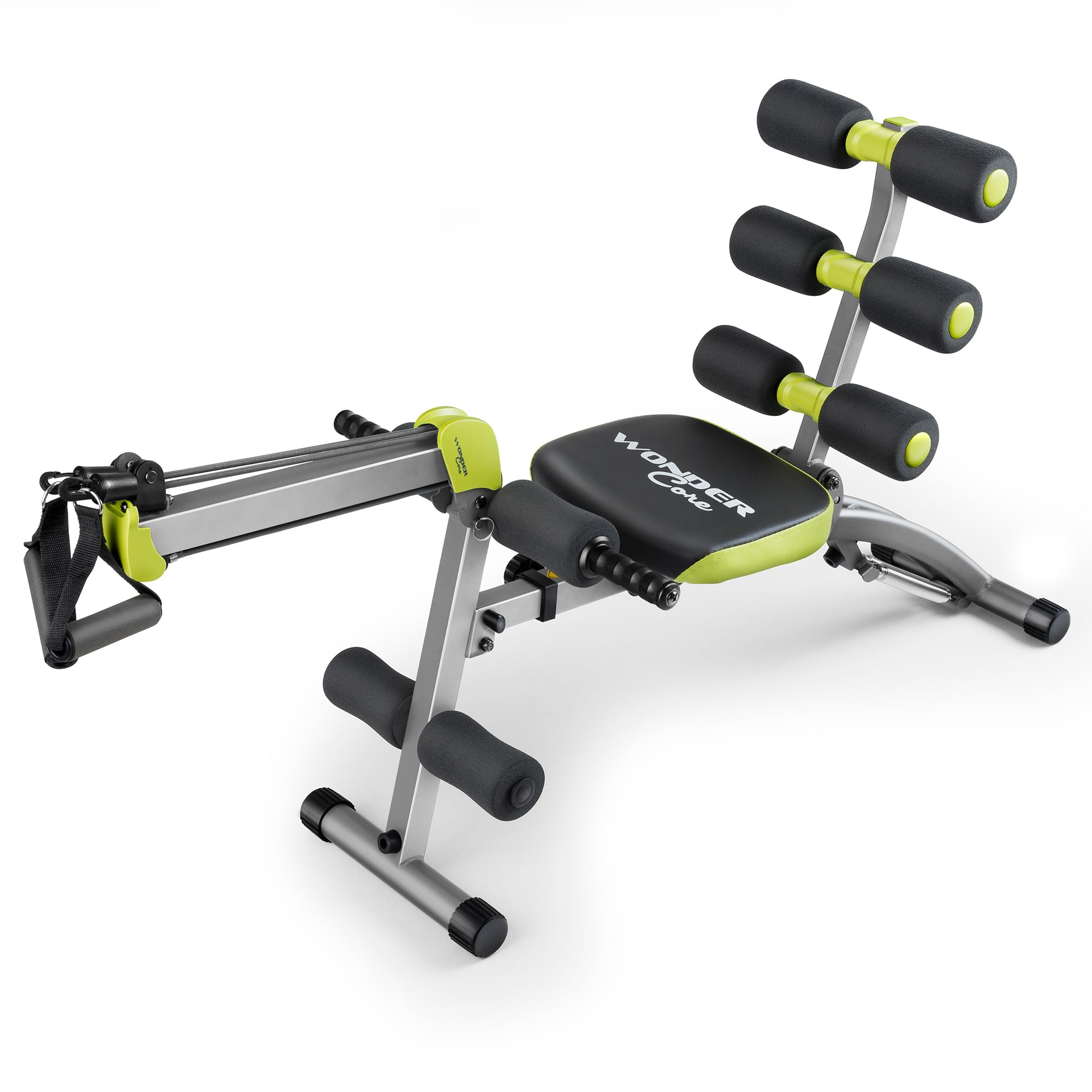 WONDER CORE Pro Max - 4-in-1 Home Gym Ab Machine for Core Workout, Rowing, Leg Press & Glider Exercises | Perfect for Home Fitness, Weight Loss & Full Body Training