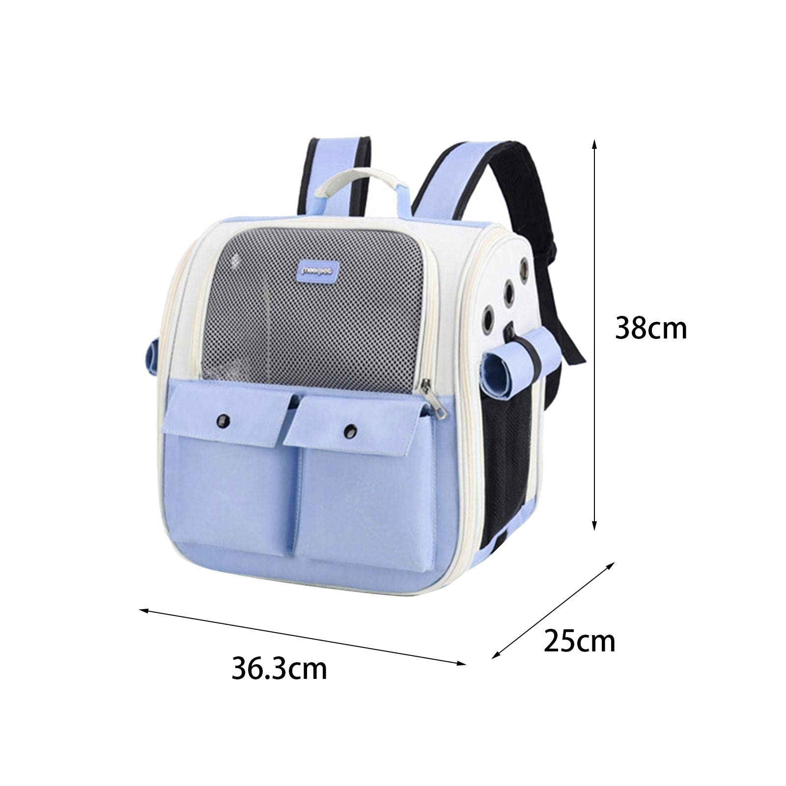 **Enakshi Pet Cat Carrier Backpack - Portable & Ventilated Pet Travel Bag for Small Dogs & Cats - Lightweight & Comfortable for Outdoor Adventures, Hiking, Vet Visits & Air Travel**