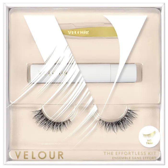 Effortless Velour Lashes - Reusable False Eyelash Kit for Natural & Glamorous Look - Perfect for Parties, Weddings & Daily Wear