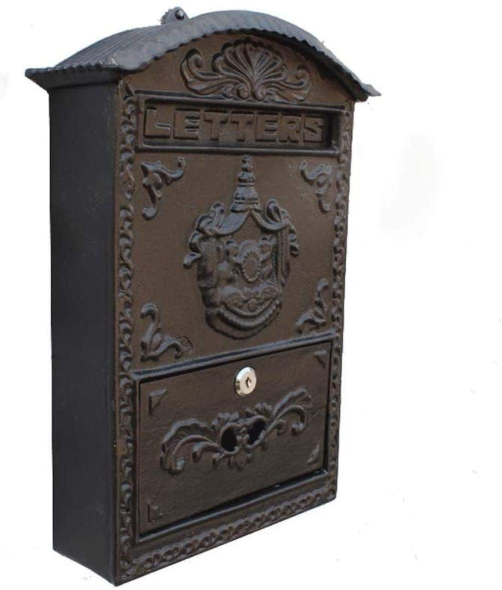 Wall Mounted Mailbox - Rustproof Metal Letter Box for Home, Garden & Villa Decoration | Perfect for Front Door, Porch & Outdoor Use