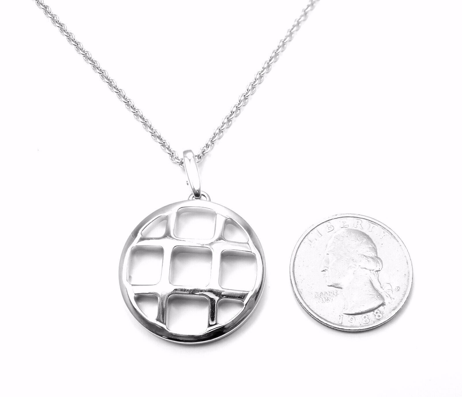 Authentic Cartier 18k White Gold Pasha Large Pendant Chain Necklace for Women - Luxury Gift for Anniversary, Birthday & Special Occasions
