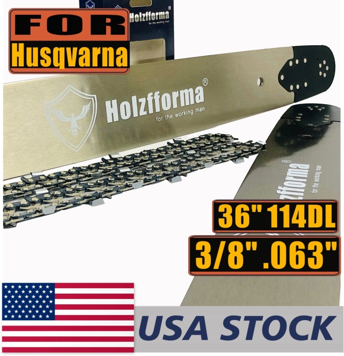 Holzfforma G395XP 93.6cc Gasoline Chainsaw Power Head - 56mm Bore with 36-Inch Guide Bar & Chain - Compatible with Husqvarna 394 395 394XP 395XP - Ideal for Professional Logging, Tree Felling & Heavy-Duty Wood Cutting